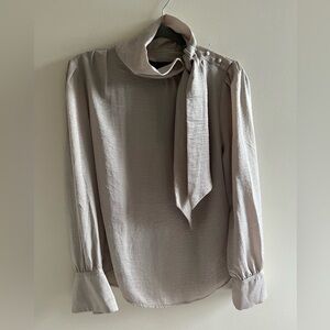 BANANA REPUBLIC  tie neck dressy blouse |S|